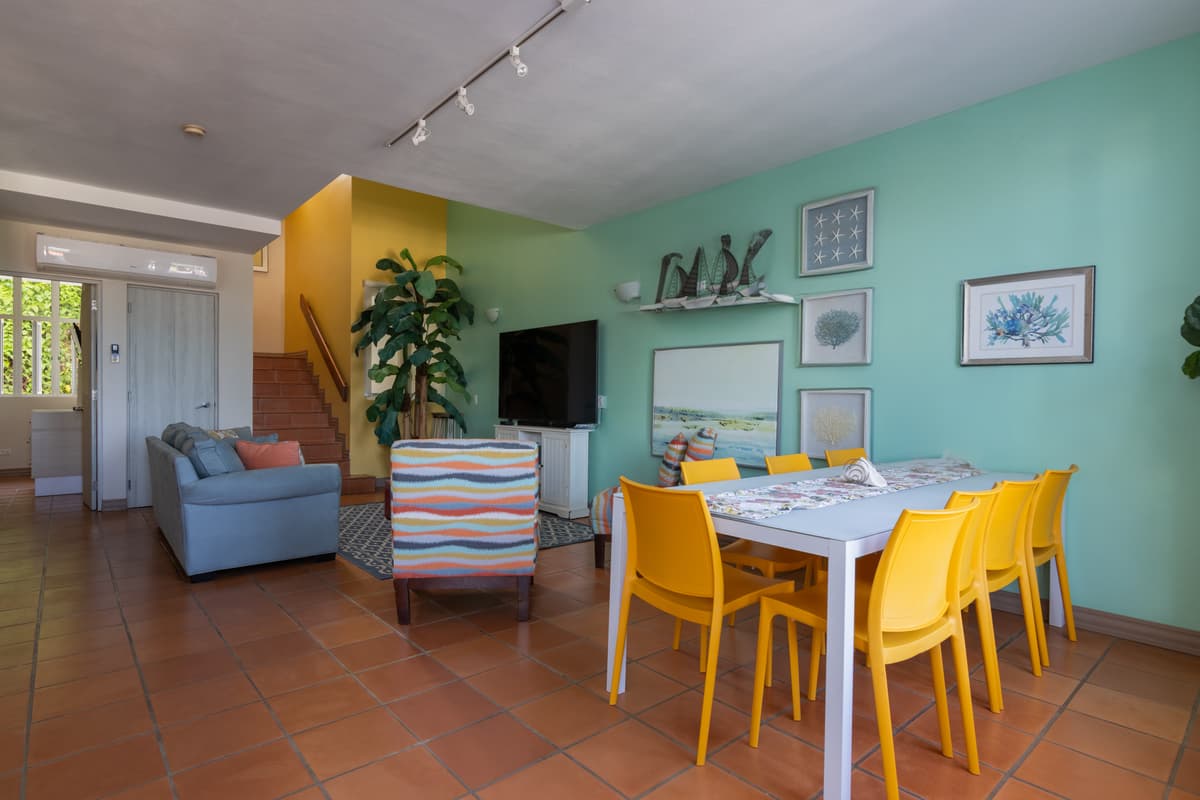 Dining and living area