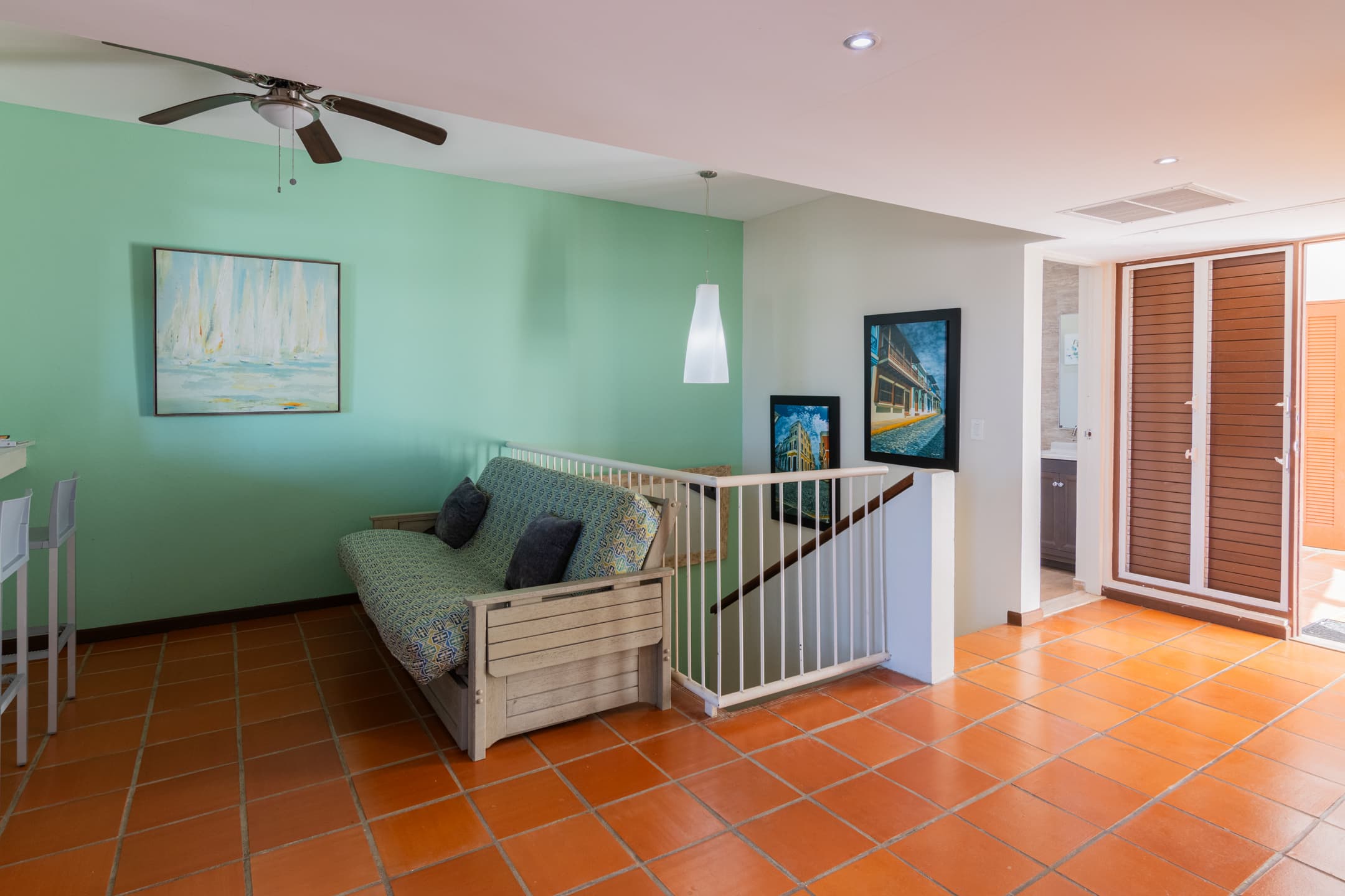 Second-floor landing